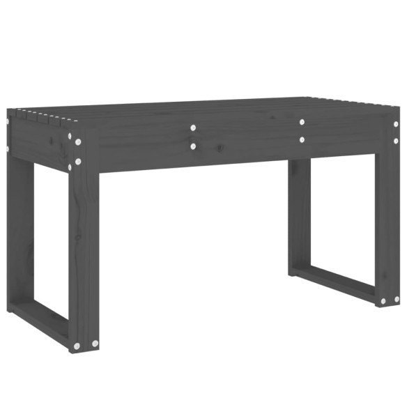 Градинска пейка сива 80x38x45 см борово дърво масив