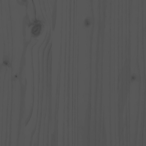 Градинска пейка сива 80x38x45 см борово дърво масив