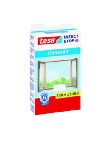 Мрежа против насекоми за прозорци 1x1м бяла TESA
