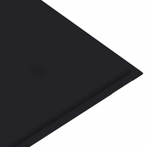 Пейка Батавия с черна възглавница, 120 см, тик масив