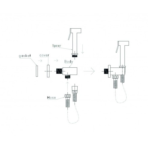 Месингов смесител за вграждане- icf 3317 - 4
