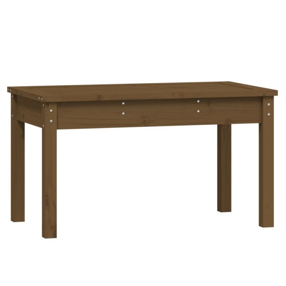 Градинска пейка, меденокафява, 80x44x45 см, борово дърво масив
