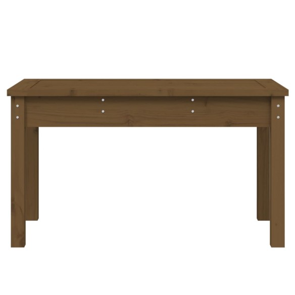 Градинска пейка, меденокафява, 80x44x45 см, борово дърво масив