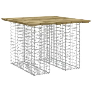 Градинска пейка габионен дизайн 100x102x72 см импрегниран бор 2