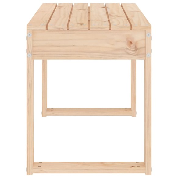 Градинска пейка, 80x38x45 см, борово дърво масив