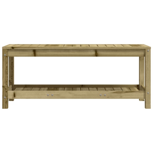 Градинска пейка габионен дизайн 108x35x45 см импрегниран бор