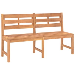 Градинска пейка, 150 см, тиково дърво масив 2