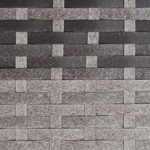 2-местна градинска пейка, сива, полиратан