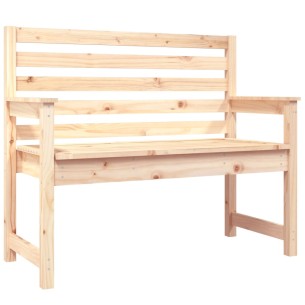 Градинска пейка, 109x48x91,5 см, борово дърво масив 2