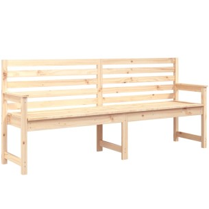 Градинска пейка, 203,5x48x91,5 см, борово дърво масив 2