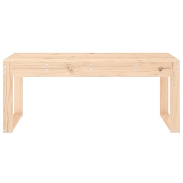 Градинска пейка, 110x38x45 см, борово дърво масив