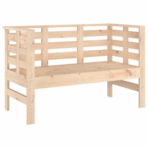 Градинска пейка, 111,5x53x71 см, борово дърво масив 2
