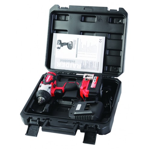 Акумулаторен безчетков гайковерт 20 V в куфар RDI-IBW01 RAIDER ➤ топ цена ➤ dshome.bg