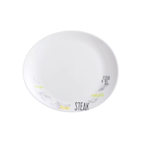 Чиния за стек 30x26 см бяла Friend's Time LUMINARC ➤ топ цена ➤ dshome.bg