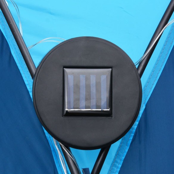 Парти шатра с LED и 4 стени, 3,6x3,6x2,3 м, синя - 2