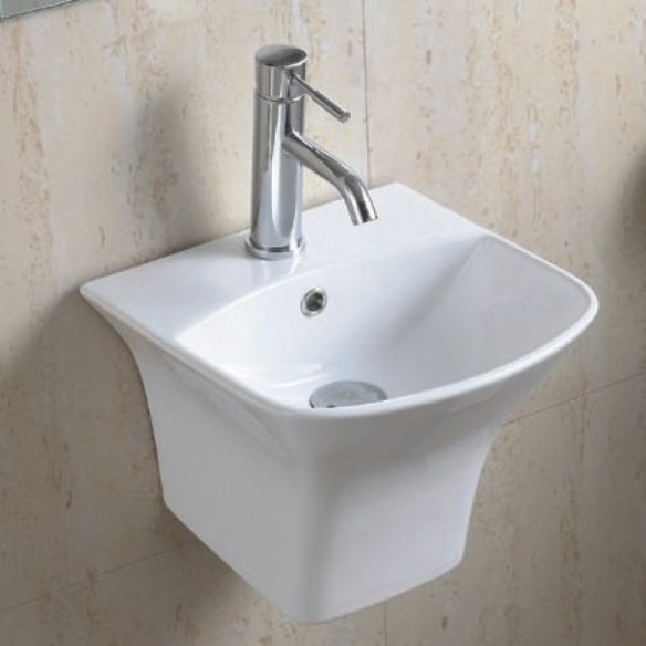 Мивка за баня с полуконзола ICC 3535 INTER CERAMIC ➤ топ цена ➤ dshome.bg