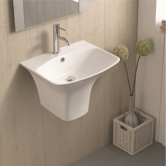 Мивка за баня с полуконзола ICC 5646 INTER CERAMIC ➤ топ цена ➤ dshome.bg