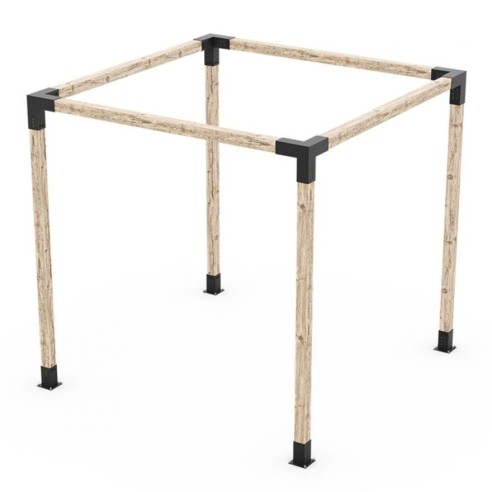 Конзола за пергола GPY 100 102x206x202 мм черна DOMAX ➤ топ цена ➤ dshome.bg