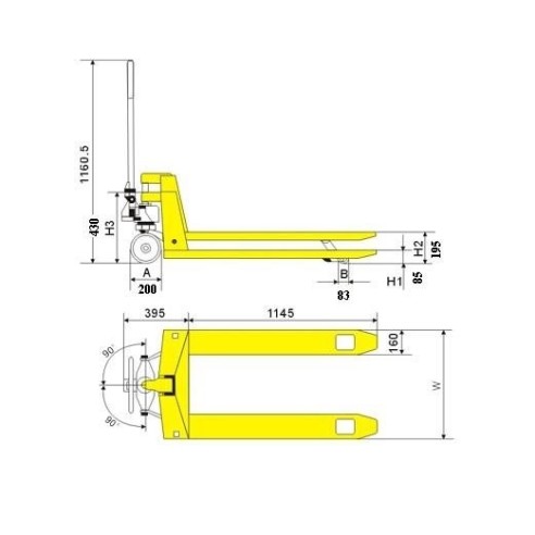 Палетна количка 2.5 т LIFTEX Easy 25 ➤ топ цена ➤ dshome.bg