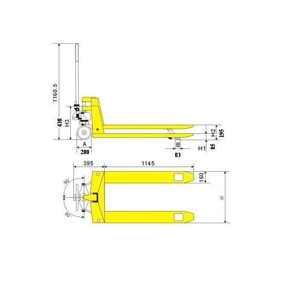 Палетна количка 2.5 т LIFTEX Easy 25