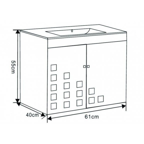 Долен шкаф Ирина бял TRIANO ➤ топ цена ➤ dshome.bg