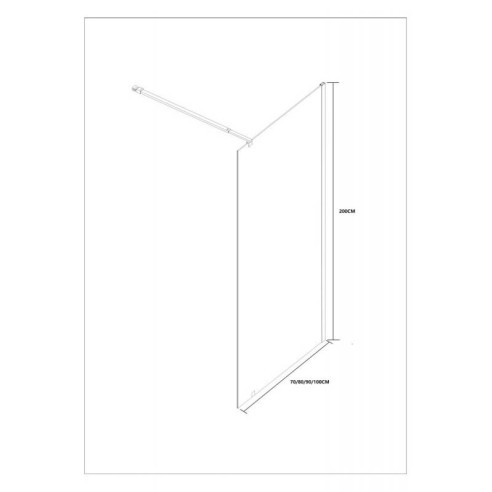Параван за баня 100х200 см ICS 113G/100 Nano INTER CERAMIC ➤ топ цена ➤ dshome.bg