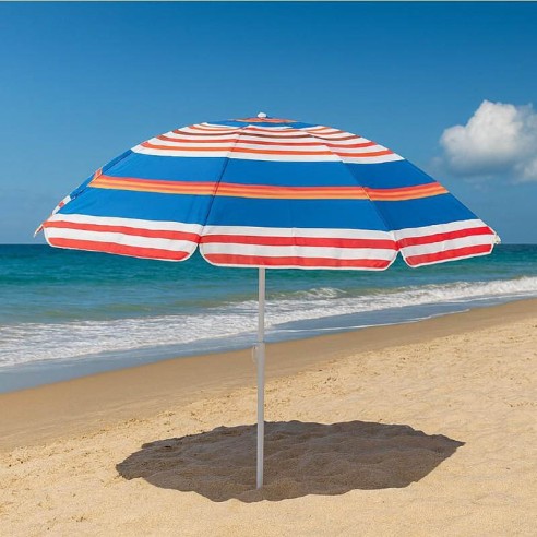 Плажен чадър ø155 см DeHome ➤ топ цена ➤ dshome.bg