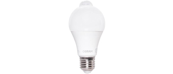 LED лампа със сензор за движение OSRAM CLA60 9W E27 топла светлина ➤ топ цена ➤ dshome.bg