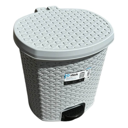 Кош за боклук с педал ратан 18 л STERK ➤ топ цена ➤ dshome.bg