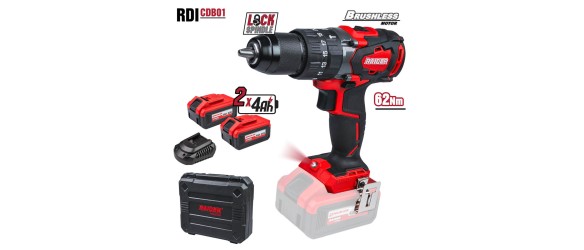 Акумулаторна бормашина с 2 скорости 10 мм RDP-SPCD20 Set RAIDER ➤ топ цена ➤ dshome.bg
