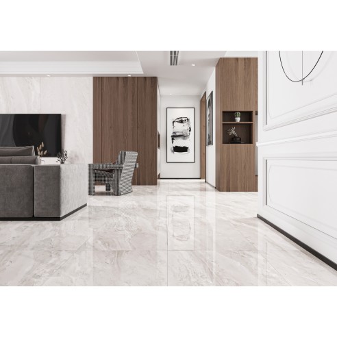 Гранитогрес 60x60 Nordic Sky White Sugar Effect DECOVITA ➤ топ цена ➤ dshome.bg