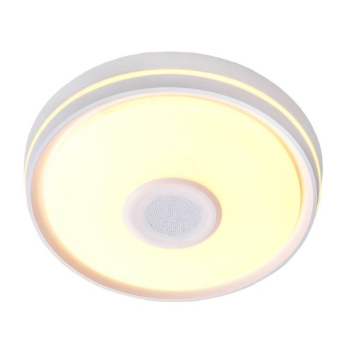 Музикален LED плафон с дистанционно 50 W Ф40 см LIGHTEX ➤ топ цена ➤ dshome.bg