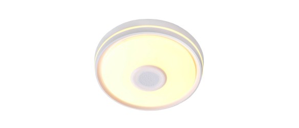 LED музикален плафон 24W 4000K Ф400 Bluetooth Plastic ➤ топ цена ➤ dshome.bg