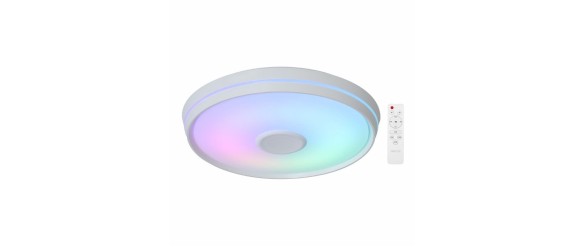 LED музикален плафон 24W 4000K Ф400 Bluetooth Plastic ➤ топ цена ➤ dshome.bg