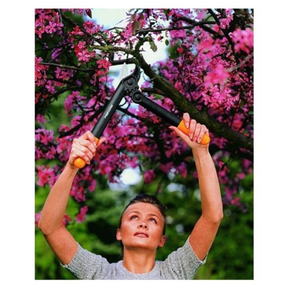 Градинска ножица за рязане на клони със зъбчат механизъм FISKARS