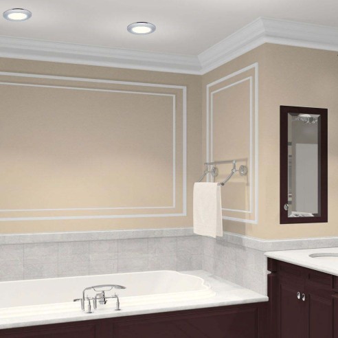 Влагозащитена луна EDI SL110 хром VIVALUX ➤ топ цена ➤ dshome.bg