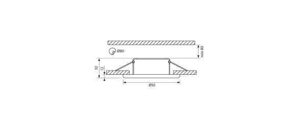 LED луна 12 W 4000 К 160x160 мм / 125x125 мм бяла LIGHTEX ➤ топ цена ➤ dshome.bg