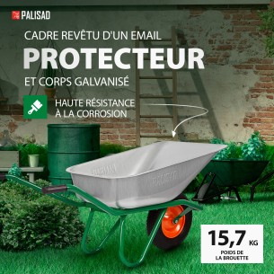 Ръчна количка 90 л 200 кг PALISAD ➤ топ цена ➤ dshome.bg 2