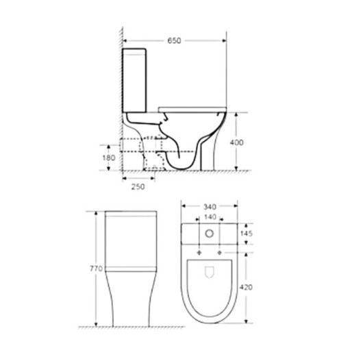 Моноблок със задно оттичане M-132 FORMA VITA ➤ топ цена ➤ dshome.bg