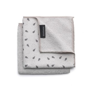 Микрофибърни кърпи за почистване Light Grey 2 бр. BRABANTIA ➤ топ цена ➤ dshome.bg