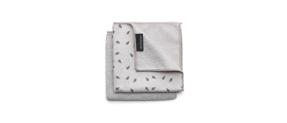 Микрофибърни кърпи за почистване Light Grey 2 бр. BRABANTIA ➤ топ цена ➤ dshome.bg