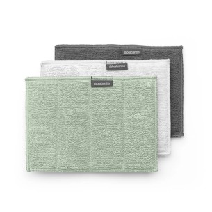 Микрофибърни кърпи Dark Grey/Light Grey/Jade Green 3 бр. BRABANTIA ➤ топ цена ➤ dshome.bg