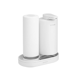 Дозатори за сапун 200 мл 2 бр. Mineral Fresh White BRABANTIA ➤ топ цена ➤ dshome.bg
