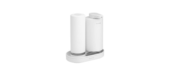 Дозатори за сапун 200 мл 2 бр. Mineral Fresh White BRABANTIA ➤ топ цена ➤ dshome.bg