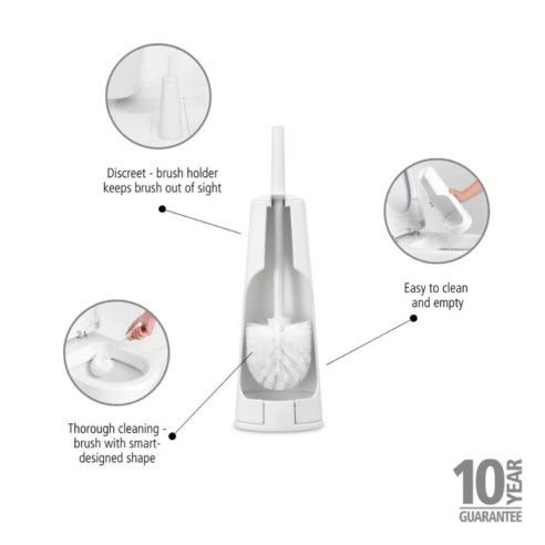 Четка за тоалетна бяла ReNew Matt White BRABANTIA ➤ топ цена ➤ dshome.bg