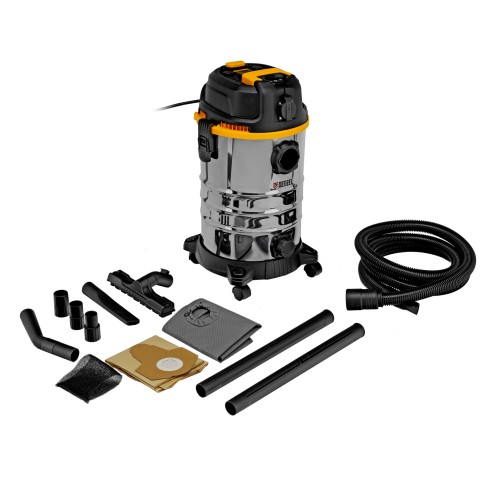 Строителна прахосмукачка 1400 W 30 л EVC30 DENZEL ➤ топ цена ➤ dshome.bg