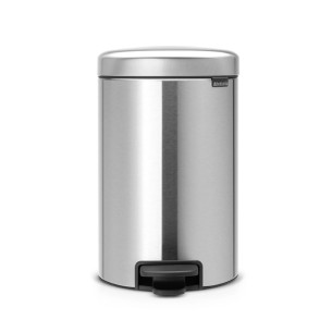 Кош за боклук 12 л NewIcon Matt Steel BRABANTIA ➤ топ цена ➤ dshome.bg