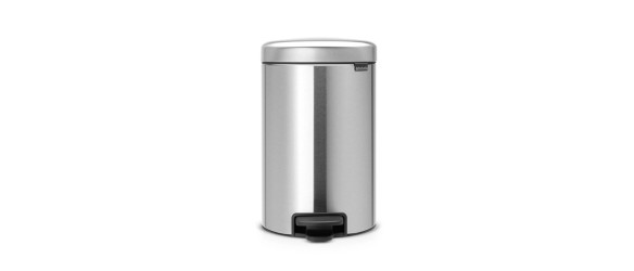 Кош за боклук 12 л NewIcon Matt Steel BRABANTIA ➤ топ цена ➤ dshome.bg
