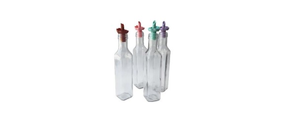 Бутилка за олио и оцет с цветна капачка 0.25 л ➤ топ цена ➤ dshome.bg Бутилка за олио и оцет с цветна капачка 0.25 л ➤ топ цена ➤ dshome.bg