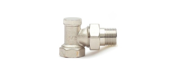 Ъглов секретен вентил за радиатор 1/2" THS THERMOSTYLE